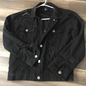 🌿Black denim jacket